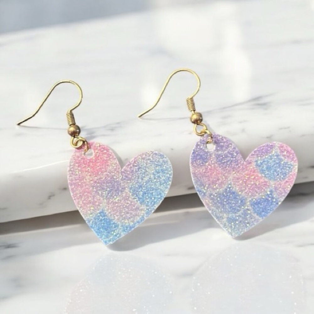Pastel Heart Dangle Earrings |  Pick Any 3 for $25